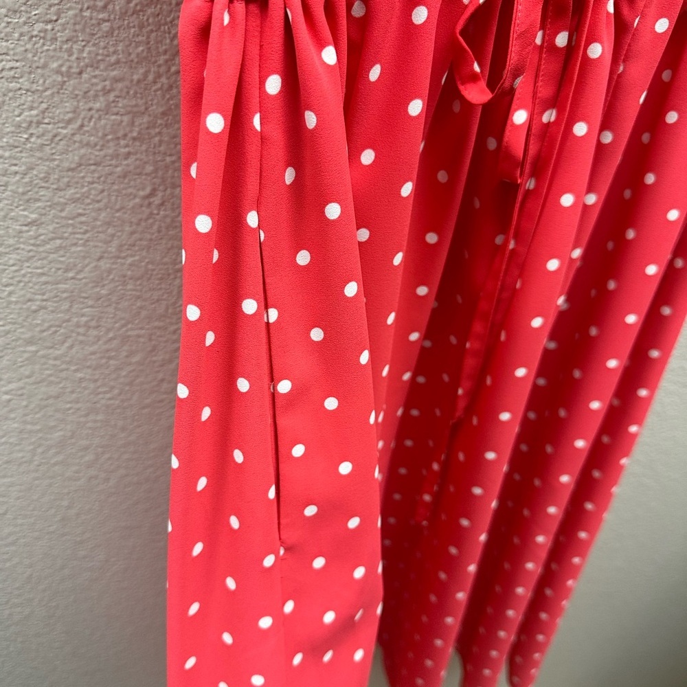 New Anne Klein Dot Print A-line Dress - Picture 3 of 6